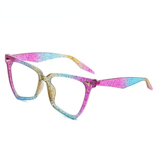 Female Anti-blue Glasses Frame Vintage Women Cat Eye Eyewear Brand Designer Stylish Colorful Clear Lens light Eyeglasses