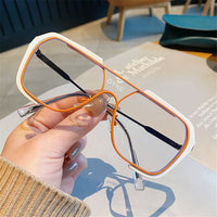 Fashion Children&#39;s Sunglasses Boys And Girls Print Sunglasses Children&#39;s Fashion Catwalk Glasses Outdoor Large Frame Glasses