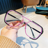 Fashion Children&#39;s Sunglasses Boys And Girls Print Sunglasses Children&#39;s Fashion Catwalk Glasses Outdoor Large Frame Glasses