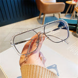 Fashion Children&#39;s Sunglasses Boys And Girls Print Sunglasses Children&#39;s Fashion Catwalk Glasses Outdoor Large Frame Glasses