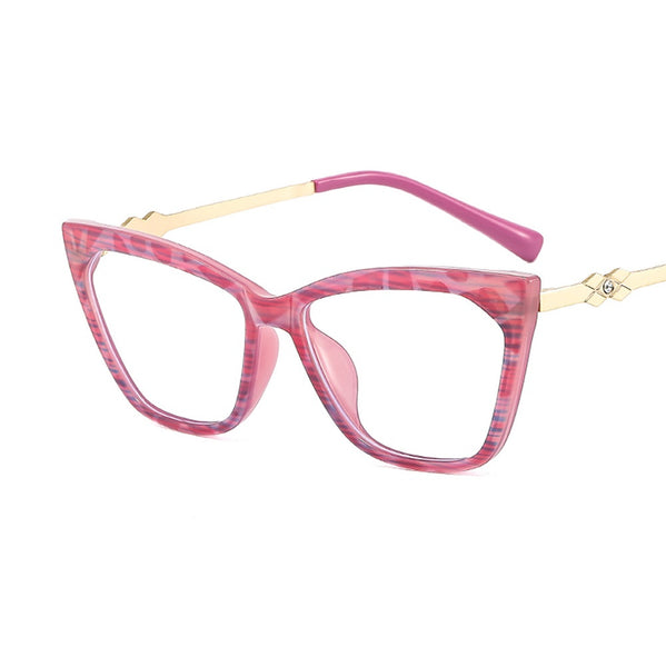 Optical Anti-Blue Light Cat Eye Glasses Frame Women Retro Metal TR90 Eyeglasses Frame Men Compute Prescription Spectacle