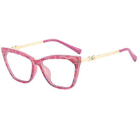 Optical Anti-Blue Light Cat Eye Glasses Frame Women Retro Metal TR90 Eyeglasses Frame Men Compute Prescription Spectacle