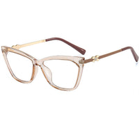 Optical Anti-Blue Light Cat Eye Glasses Frame Women Retro Metal TR90 Eyeglasses Frame Men Compute Prescription Spectacle