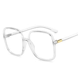 Office Anti Blue Light Oversized Glasses Computer glass Women Blue Blocking Gaming Big Size female Eyeglasses Frame