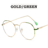 Round Glasses Frame Men Women Vintage Prescription Eyeglasses Frame Myopia Optical SpectacClear Frame Ocules blue light Eyewear