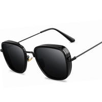 Fashion Square Sunglasses Women New Oversized Mirror Men Shades Glasses Luxury Brand Metal Trend Unique Female Eyewear UV400