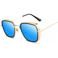 Fashion Square Sunglasses Women New Oversized Mirror Men Shades Glasses Luxury Brand Metal Trend Unique Female Eyewear UV400