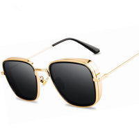 Fashion Square Sunglasses Women New Oversized Mirror Men Shades Glasses Luxury Brand Metal Trend Unique Female Eyewear UV400