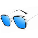 Fashion Square Sunglasses Women New Oversized Mirror Men Shades Glasses Luxury Brand Metal Trend Unique Female Eyewear UV400