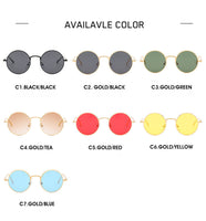 Classic Men Round Sunglasses Women Metal Frame UV400 Sun Glasses Men&#39;s Female Fashion Eyewear