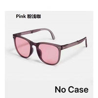 Folded sunglasses Light sunglasses New Women  Fashion Sunglasses Small Frame Round Driving Retro Outdoor Glasses UV400