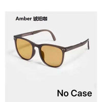 Folded sunglasses Light sunglasses New Women  Fashion Sunglasses Small Frame Round Driving Retro Outdoor Glasses UV400