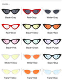 Cute Sexy Retro Cat Eye Sunglasses Women Small Black White Triangle Vintage Cheap Ladies Sun Glasses Red Female UV400