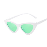 Cute Sexy Retro Cat Eye Sunglasses Women Small Black White Triangle Vintage Cheap Ladies Sun Glasses Red Female UV400