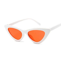 Cute Sexy Retro Cat Eye Sunglasses Women Small Black White Triangle Vintage Cheap Ladies Sun Glasses Red Female UV400