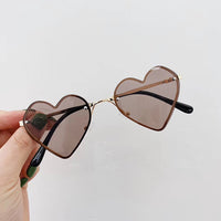 MUYE Vintage children&#39;s heart-shaped Sunglasses Boys girls Luxury Design Fashion Sunglasses Kids Personalized Baby sun glasses