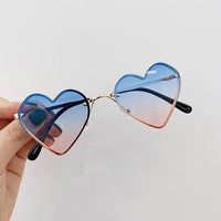 MUYE Vintage children&#39;s heart-shaped Sunglasses Boys girls Luxury Design Fashion Sunglasses Kids Personalized Baby sun glasses