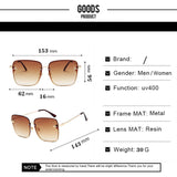 Luxury Square Bee Sunglasses Women Men Retro Brand designer Metal Frame Oversized Sun Glasses Female Grandient Shades Oculos