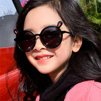 021 Children Cute Cartoon Flower Heart Sunglasses Kids Round Glasses Baby Fashion Colors Sunglasses Boys Girls Eyewear