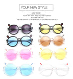 021 Children Cute Cartoon Flower Heart Sunglasses Kids Round Glasses Baby Fashion Colors Sunglasses Boys Girls Eyewear