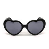 Love Heart Shape Sunglasses Women PC Frame Light Change Love Heart Lens Colorful Sun Glasses Female Red Pink Shades Eyewaer