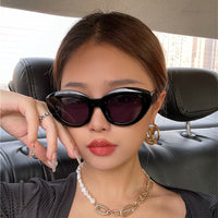 ins Hot Popular Fashion Cat Eye Women Sunglasses Retro Jelly Color Shades UV400 Eyewear Men Green Pink Purple Sun Glasses