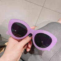 ins Hot Popular Fashion Cat Eye Women Sunglasses Retro Jelly Color Shades UV400 Eyewear Men Green Pink Purple Sun Glasses