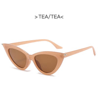 UV400 Personality Cat Eye Sunglasses Trendy Driving Streamlined Sun Glasses Female Street Shooting Eyewear Brand Designer