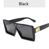 2021 New Trend Fashion Square One-piece Sunglasses for Women Men Sun Glasses Big Frame Male Female Eyewear UV400