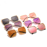 Oversized Square Sun Glasses Ladies New Luxury Pearl Sunglasses Women Brand Designer Fashion Shades Big Frame Oculos