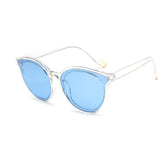 Women Sunglasses Cat Eye Shades Sun Glasses Integrated Eyewear Candy Color UV400