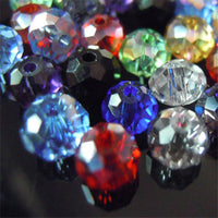 1mm,2mm,3*4mm,4*6mm,6*8mm,8*10mm,10*12mm Austria faceted Crystal Glass Beads Loose Spacer Round Beads for Jewelry Making