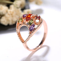 Flower Jewelry Sets for Women Wedding with Cubic Zircon Girlfriend Gift