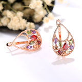 Flower Jewelry Sets for Women Wedding with Cubic Zircon Girlfriend Gift