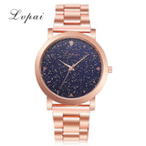 Starry Women Watches Steel Quartz Ladies Rose Watch Casual Clock Lovers Girl Wristwatch