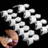 1 lot= 10 kits Clear Nude French Nails Short Size Square White Fake Nails Laidy Finger Decoration Daily Wear 240pcs