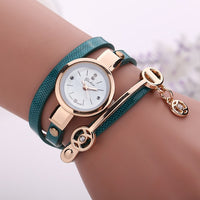 Women Watch Gold Quartz Gift Watch Wristwatch Women Dress Leather Casual Watches