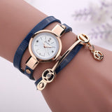 Women Watch Gold Quartz Gift Watch Wristwatch Women Dress Leather Casual Watches