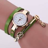 Women Watch Gold Quartz Gift Watch Wristwatch Women Dress Leather Casual Watches