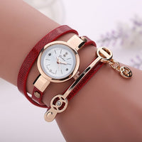 Women Watch Gold Quartz Gift Watch Wristwatch Women Dress Leather Casual Watches