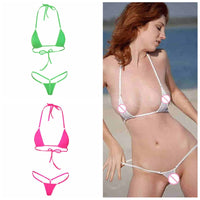 Women Sexy Micro Mini Bikini Thong Underwear G-String Bra Swimwear Sleepwear