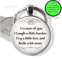 Sister, Best Friend Keychain, First Mother Pendant, Sisters Always Key Chains Glow In The Dark Handmade Gifts for Lovers