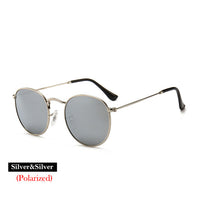 100% Polarizd Sunglasses Women Men Round Glasses Lady Mirror Sun Glasses Drive