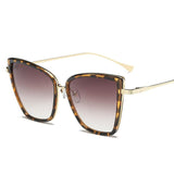 Classic Alloy Sunglasses Women Cat Eye Gradient Mens Sun Glasses Travel UV400