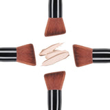 Wood Handle Rose Professional Makeup Tools Concealer Blusher Eye Shadow Face Makeup Brush Set