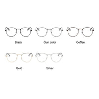 Women Glasses Optical Frames Metal Round Glasses Frame Clear Lens Eyeware Black Silver Gold Eye Sun Glass