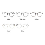 Women Glasses Optical Frames Metal Round Glasses Frame Clear Lens Eyeware Black Silver Gold Eye Sun Glass