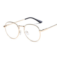 Women Glasses Optical Frames Metal Round Glasses Frame Clear Lens Eyeware Black Silver Gold Eye Sun Glass