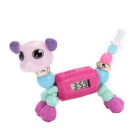 Cartoon DIY Charm Dress Quartz Clock Girls Cat Dog Digital Colorful Creative Watch Gift for Children