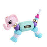 Cartoon DIY Charm Dress Quartz Clock Girls Cat Dog Digital Colorful Creative Watch Gift for Children